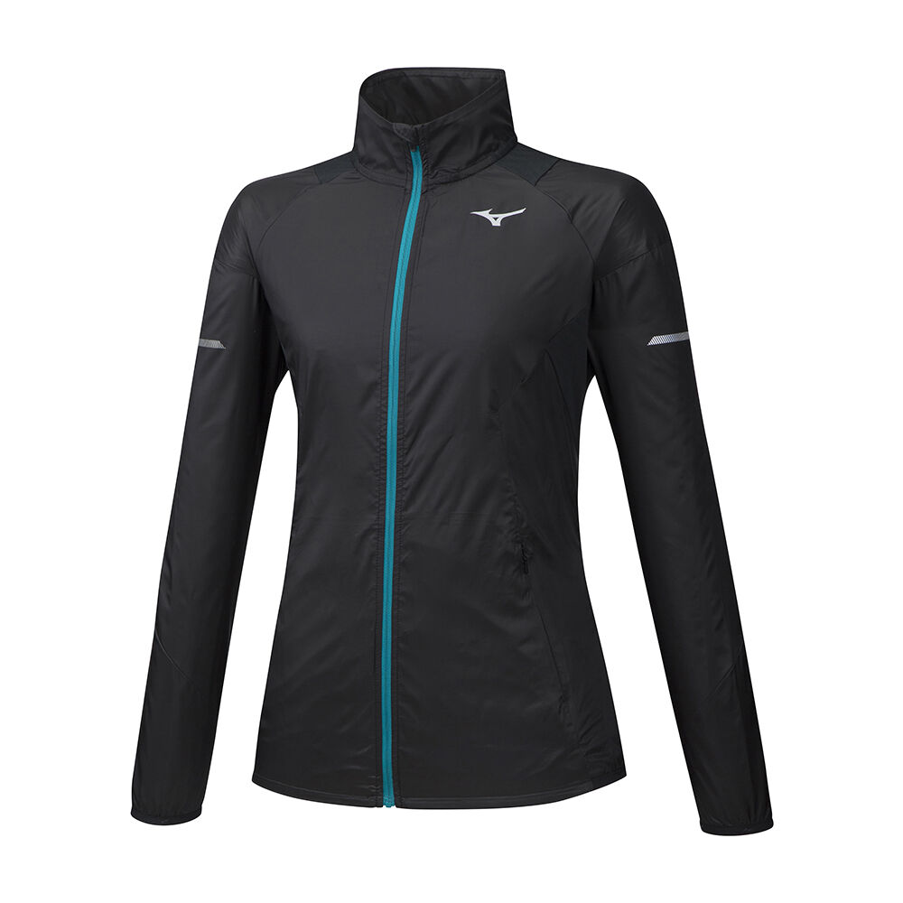 Damske Bundy Mizuno Aero WindTop Bezecke Čierne Vypredaj BZKF25138